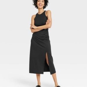 A New Day Ribbed Maxi Dress S (GRAY)